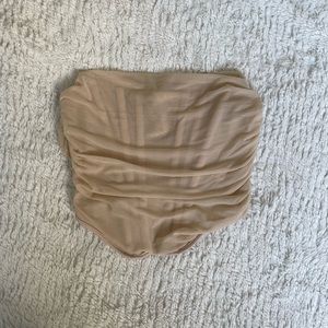 Nude Strapless Corset Top